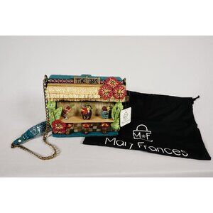 Mary Frances Tiki Bar Beaded Crossbody Handbag Purse Novelty NEW with Bag!!